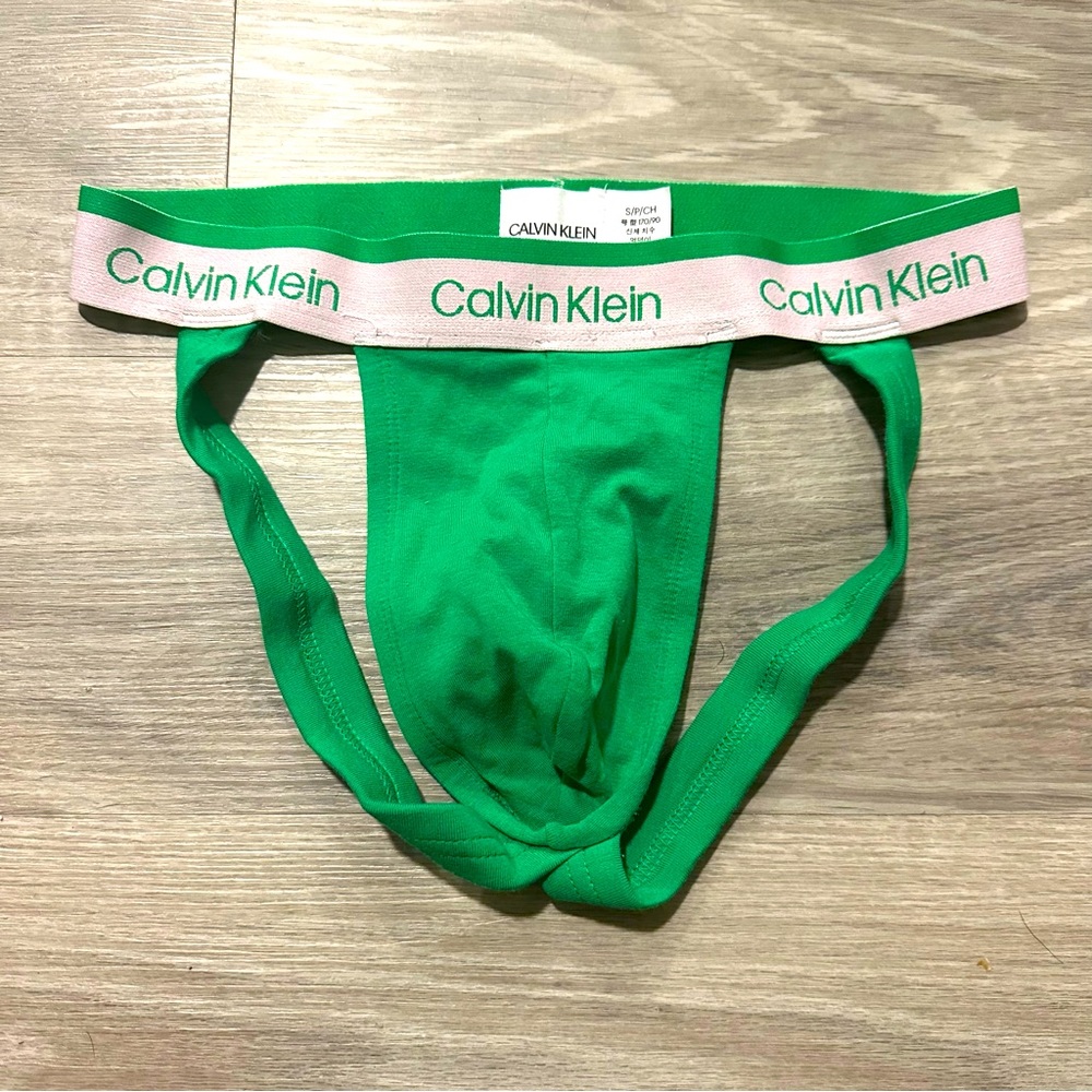 CALVIN KLEIN MEN’S JOCKSTRAP GREEN (SMALL)